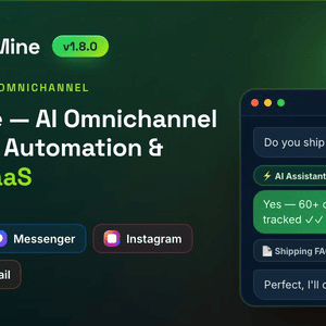 WhatsMine — AI Omnichannel Marketing, Automation & Chatbot SaaS (WhatsApp, Messenger, SMS & Email)