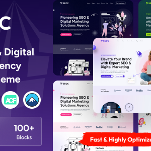 SEOC - SEO & Creative Digital Marketing Agency WordPress Theme